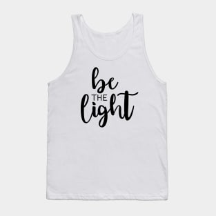 Be The Light Black Tank Top